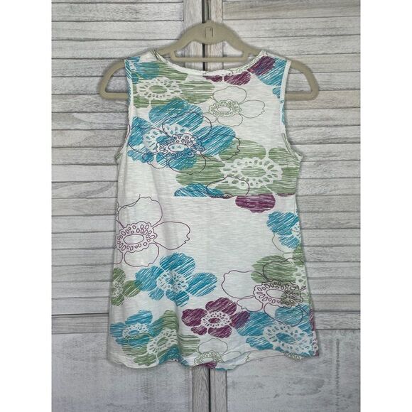 𝅺Lole Floral Tank Top Size Small - Picture 2 of 6